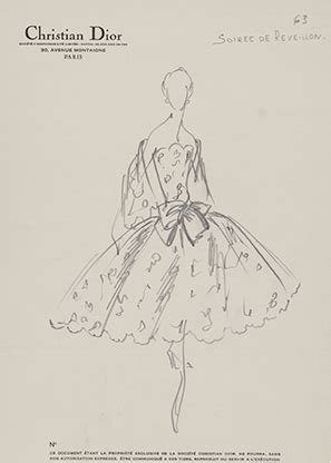 christian dior exhibit rom|Christian Dior sketches.